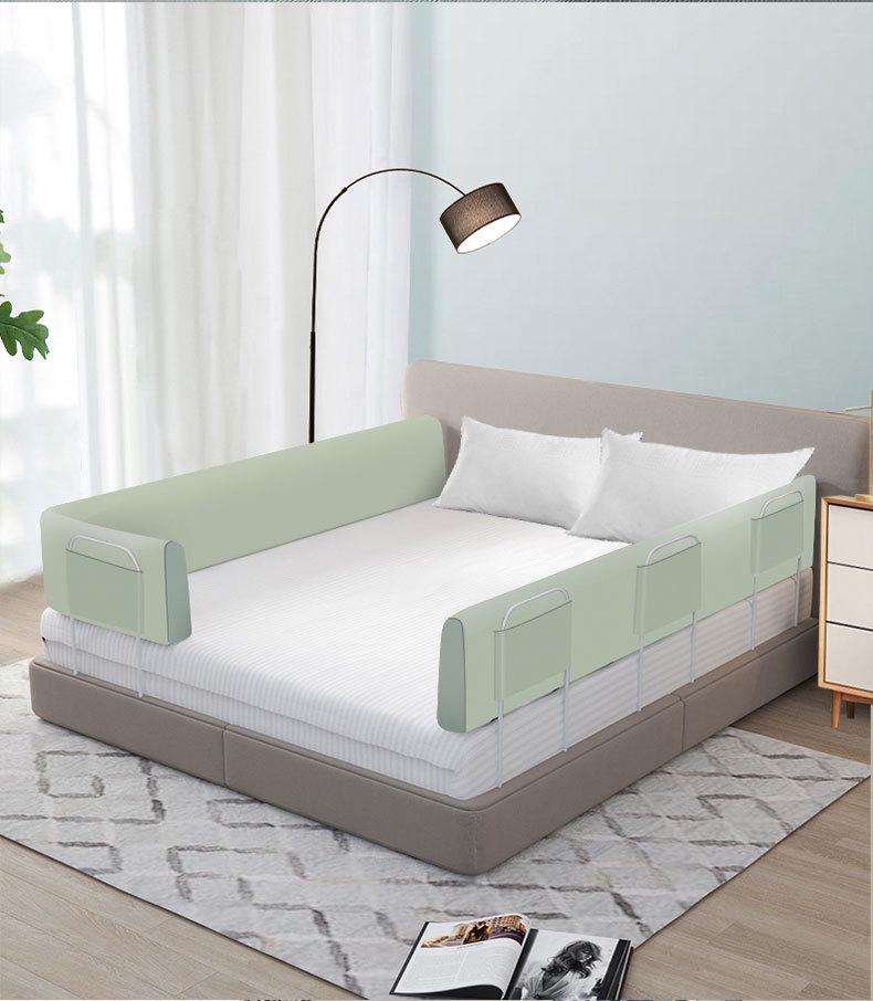 Soft Padded Bed Rail Guard for Children's Crib, Baby Safety Rail Protection
