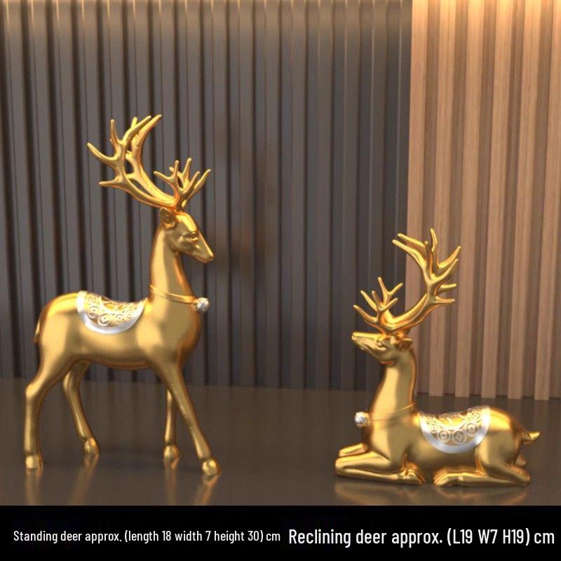 Creative Deer Ornament for Home Decor - Perfect for Living Room, Wine Cabinet, TV Stand, or Entryway Display