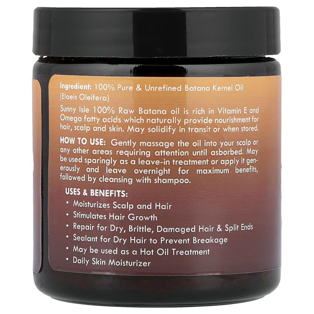 Sunny Isle 100% Raw and Pure Banana Oil, 118 Ml (4 Fl Oz)