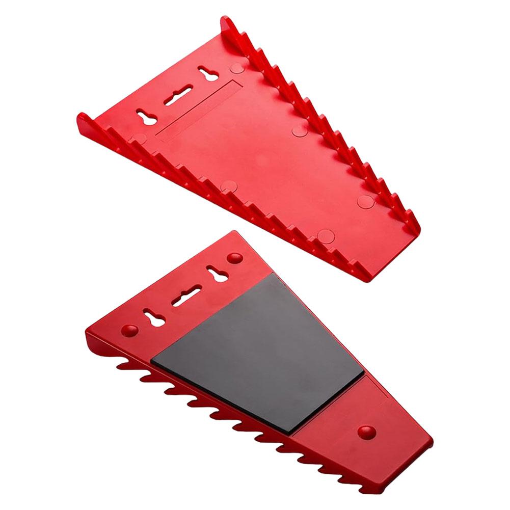 1/2Pcs Wrench Organizer Plastic Spanner Holder Tools Tray Wrench Storage Rack Magnetic Spanner Storage Tool Garage Wrenches Tray