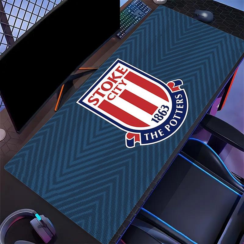 Stoke City F.C Print  Cushion Non-slip Laptop Tablet Big Mousepad XXL Mat Mini PC Playmat With Lock edge