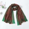 Spring and Autumn high-luxury shawl with light and thin women's dual-purpose scarf wool silk scarf soft scarf