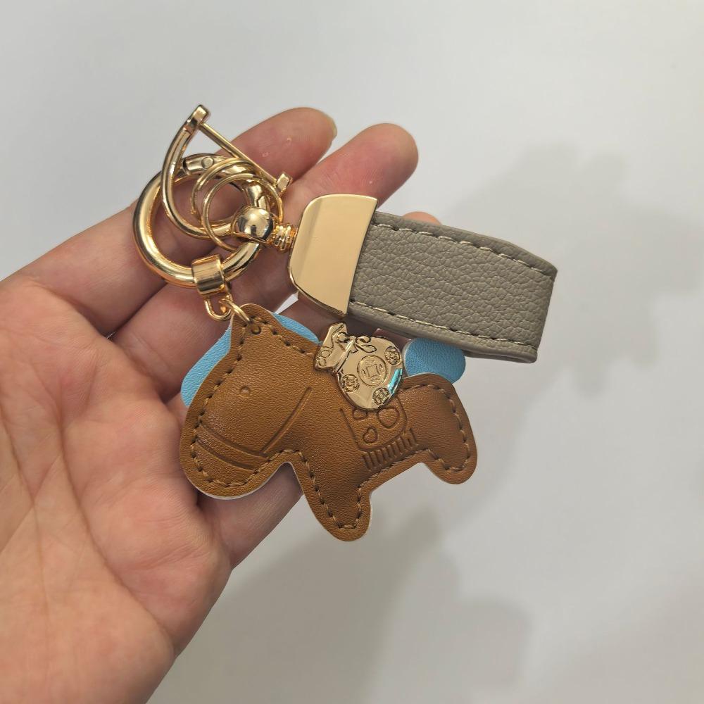 

Cartoon Horse Keychain Year of Horse Chinese New Year Gift Horse Car Keychain Year of The Horse сірий