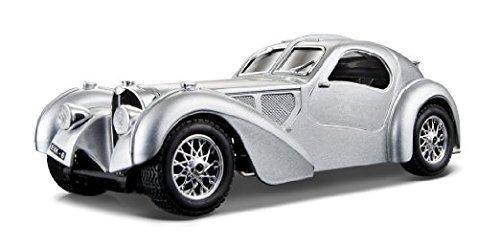 

Bugatti Atlantic Silver 1/24 scale replica by Bburago 22092, miniature model car, model car, and airplane [Parallel Import]