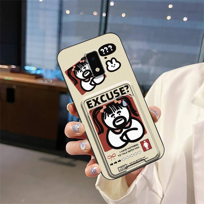 Silicone Soft Case Phone Case For BLU View4 Back Cover Protective Durable Card Bag Shockproof Card Sleeve Card Slot TPU