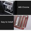 For Land Rover Discovery Sport 2015-2017 Car-Styling ABS Chrome Rear Seat Air Condition Outlet Cover Trim Sticker Auto