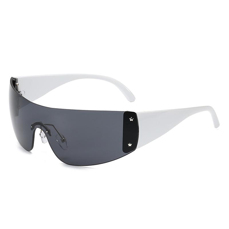 Y2K Women's One-Piece Fashion Sunglasses - Large Frame, European & American Style
