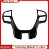 Car Steering Wheel Panel Cover Frame Sticker for Ford Ranger Everest Endeavour 2015 2016 2017 2018   