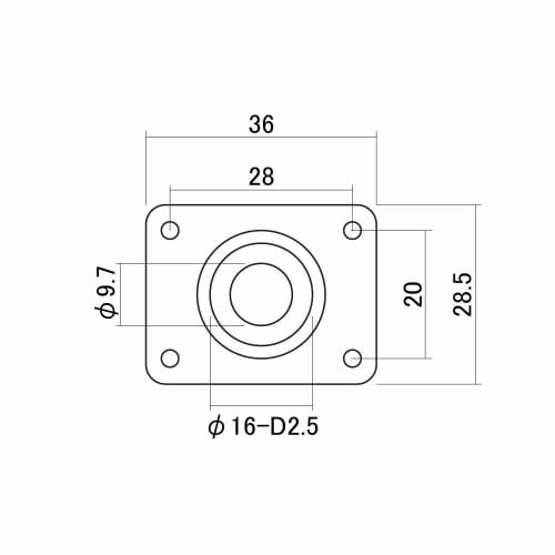 Scud Side Jack Plate Chrome JP-20C
