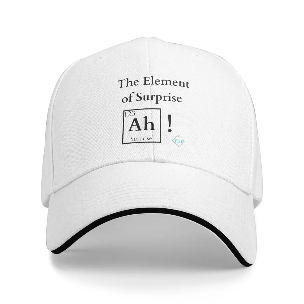 Adult FUNNY PERIODIC TABLE AH THE ELEUnisexT OF SURPRISE Sandwich Hat Outdoor Baseball Caps Sun Hats Adjustable Fishing Hat