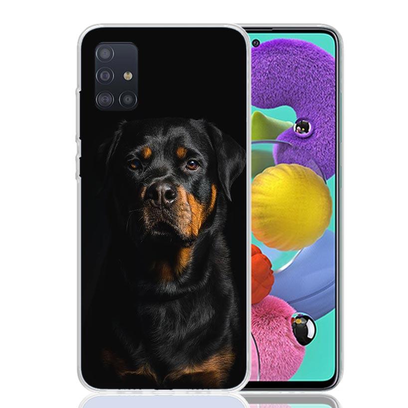 Rottweiler Dog Case Phone Cover for Samsung Galaxy A52 A51 A50 A42 A32 A22 A12 A02S A72 A71 A70 A41 A31 A21S A40 A30S A20E A10S