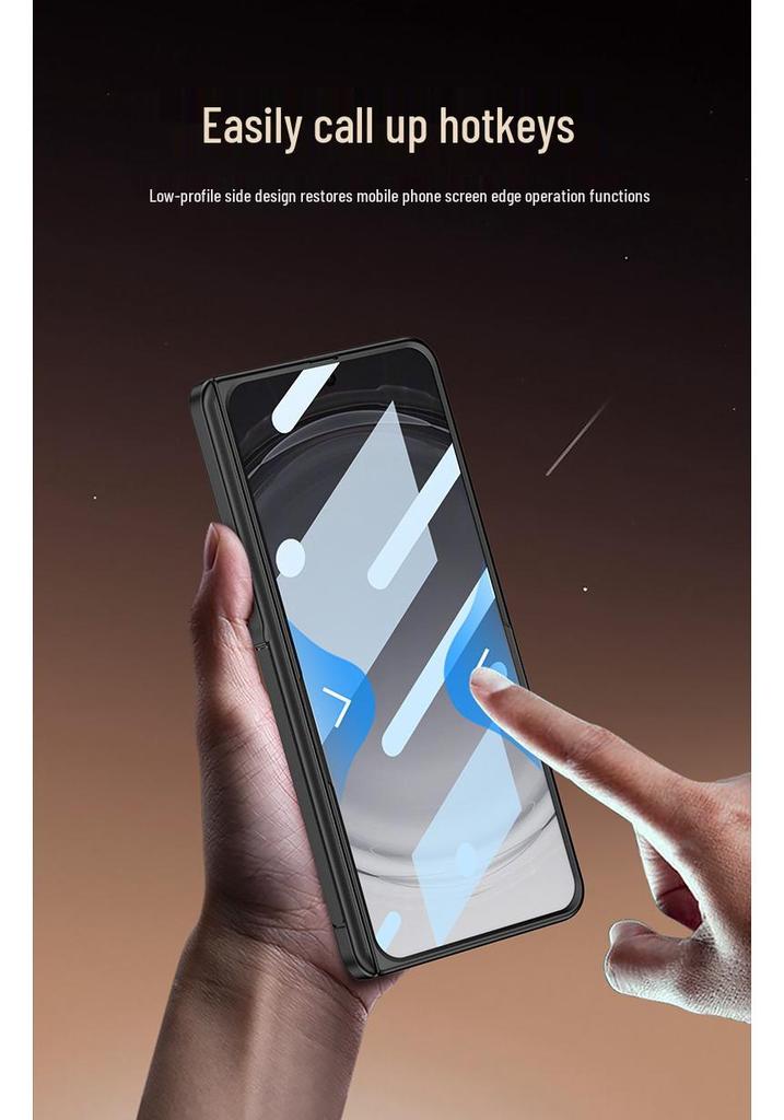 Oppo Find N6 Phone Case: Foldable Screen, Inner Magnetic Ring, Full Coverage, Magnetic Hinge, Hard Shell, Side Protection, with Bracket.