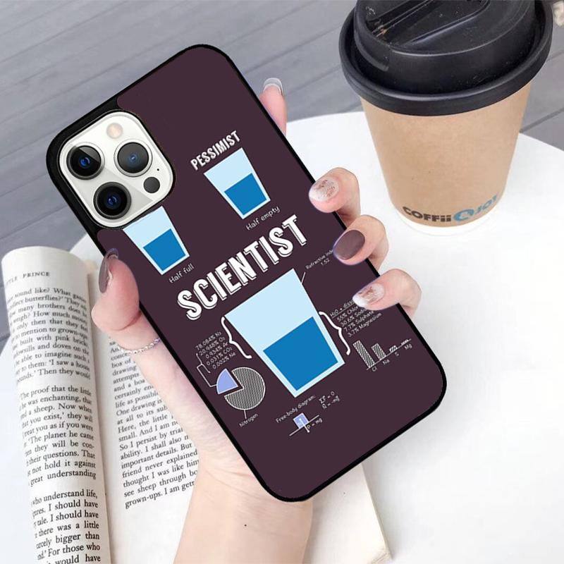 Atom Chemistry Science Phone Case For iPhone 17 Air 13 12 14 15 16 Cover For Apple Pro Max 6S Plus Coque