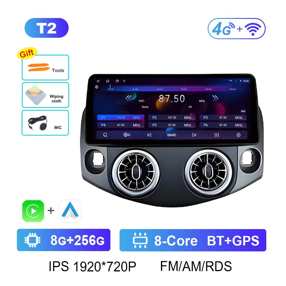 DSP Stereo GPS Navigation for Toyota RAV4 2007 2008 2009 2010 - 2011 Wireless Carplay Android Intelligent System Head Unit WIFI