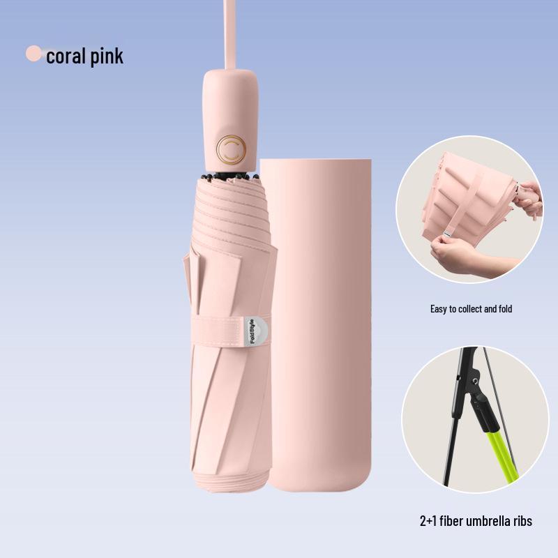 Smart Electric Folding Umbrella: One-Button Open/Close, Large, Reinforced, Thickened, Windproof for Men & Women