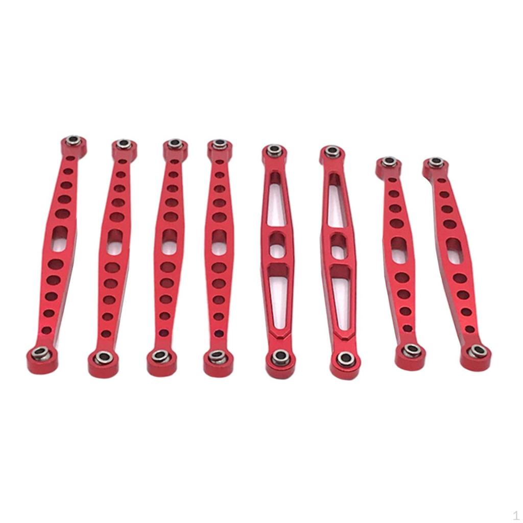 8 Pieces 1:10 RC Steering age Servo Pull Rod Upgrade for ZP1002 ZP1003 ZP1004 Car Model Buggy