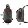 Vintage Canvas Zip Chest Bag Waterproof Men'S Crossbody Vintage Shoulder Bag Custom Men'S Unisex Crossbody Bag