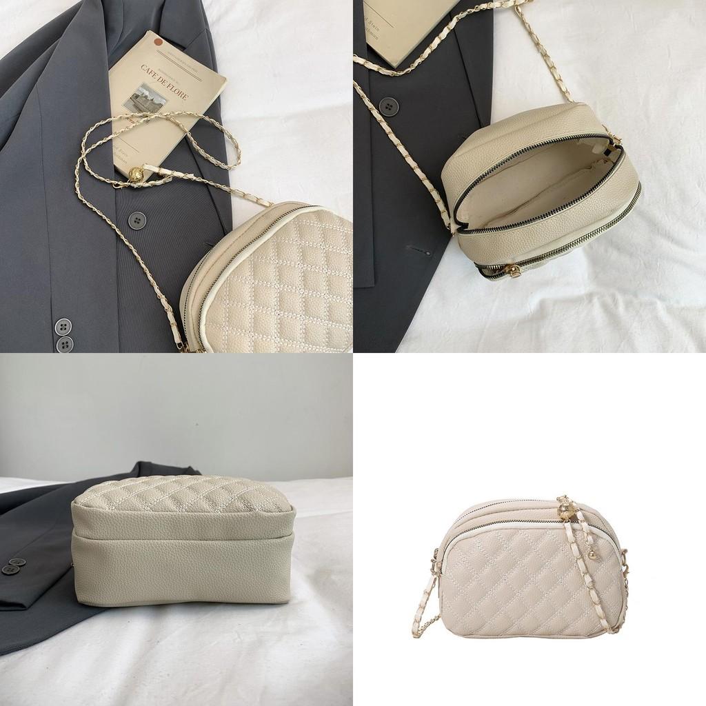 Fashionable Pu Small Square Bag With Chain Strap And Golden Ball Design For Casual Outings