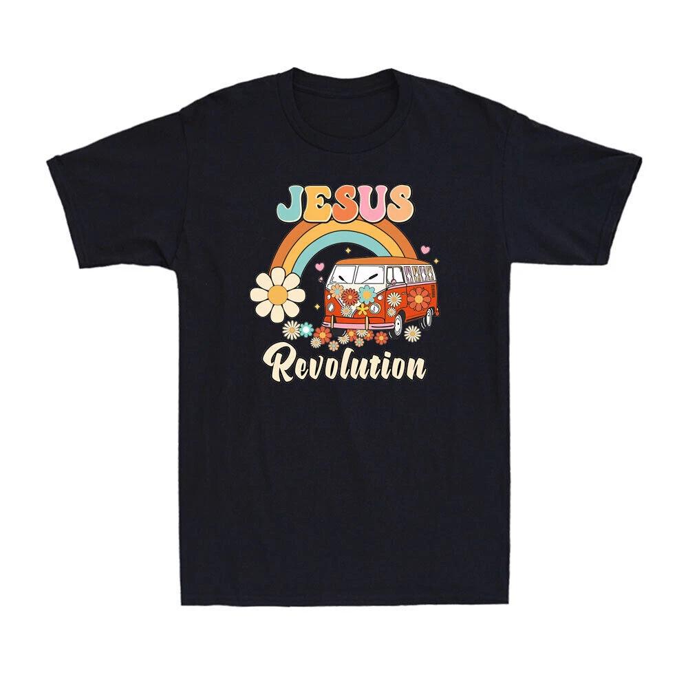 Jesus - Revolution Love Like Jesus Christian Faith Van Bus Vintage Men s T-Shirt M