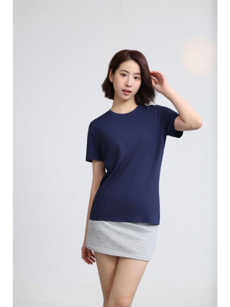 Summer Men's and Women's Short Sleeve T-shirt Soft Lightweight Unisex Cool  Round Neck Tshirt YG-253