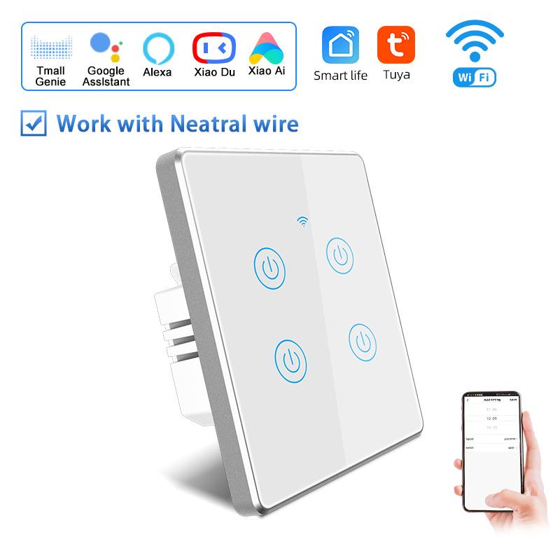 Graffiti EU Smart WiFi Touch Switch with Alexa Voice Control