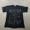Led Zeppelin Shirt Mens Small Spell Out Rock Band Concert United States 1977