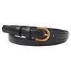 Vintage Leather Belt Women Versatile Decorative Waistband Casual Strap Jeans