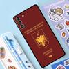 Algerian Russia Serbian Spain Passport Case For Samsung Galaxy S23 S22 Ultra S21 Plus S9 S10 Note 10 20 Ultra S20 S21 FE Cover