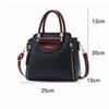 Fashion PU Women Bag Elegant Hit Color Handheld Bag Large Capacity Shoulder Bag All-Match
