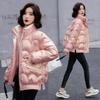Winter Parkas Women Jackets Long Sleeve Casual Glossy Thick Warm Puffer Coat Loose Female Jacket Waterproof Outwear