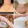 10 Meter Transparent Round Glass Beads Pendant Metal Chain for DIY Teardrop Necklace Bracelets Fashion Chain Accessories