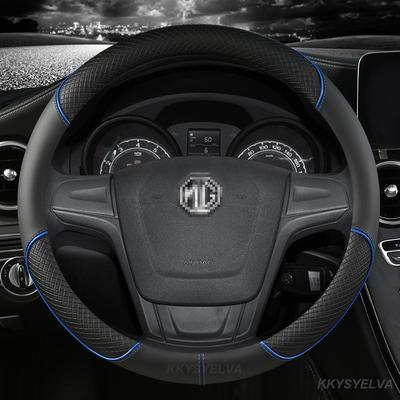 Capa de volante de carro de couro de microfibra 38 cm 15"; Para MG 3 5 6 HS ZS EV MG3 3SW MG5 MG6 MG7 ZR EHS GT EZS Auto