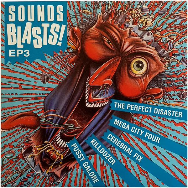 7inch Record VARIOUS  Sounds Blasts EP3 BLASTS3 Sounds 1989 UK Rock Used