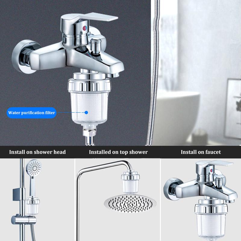 Sprchový filtr Koupelna Domácnost Sprcha Toaleta Kohoutek Čistička vody Zlepšení kvality vody Koupelnový filtr Univerzální