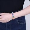 8mm March Chakra Good Luck Amulet Power Stone Bracelet for Men and Women [Koai] Aquamarine, Birthstone, Seven-Color Purification, Protection,