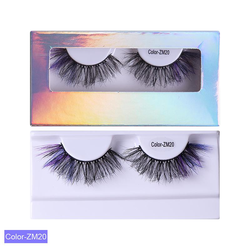 

Европейский и американский стиль, норковые волосы, посадка накладных ресниц, жареная прическа, естественная имитация привитых ресниц Color-ZM20