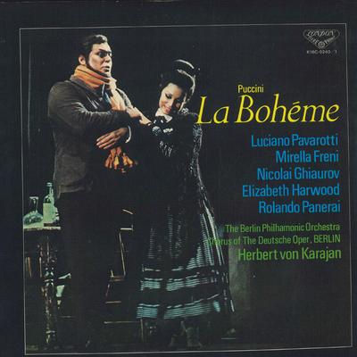 LP ieraksts GIACOMO PUCCINI - LUCIANO PAVAROTTI - La Boh?man K18C92401 LONDON 1981 Japānas klasiskā Lietots