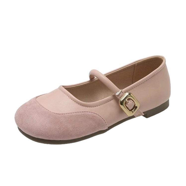 French gentle Mary Jane shallow mouth single shoes spring new high-end temperament flat bottom with skirt