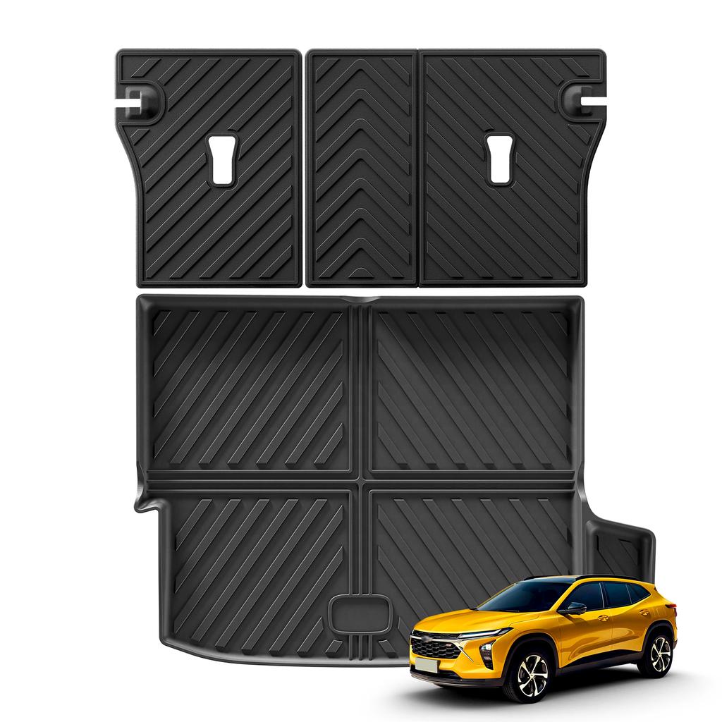 For Chevy Chevrolet Trax 2025 2025 Car Floor Mats Cargo Liner Trunk/Backrest Mat TPE 3D Left Rudder