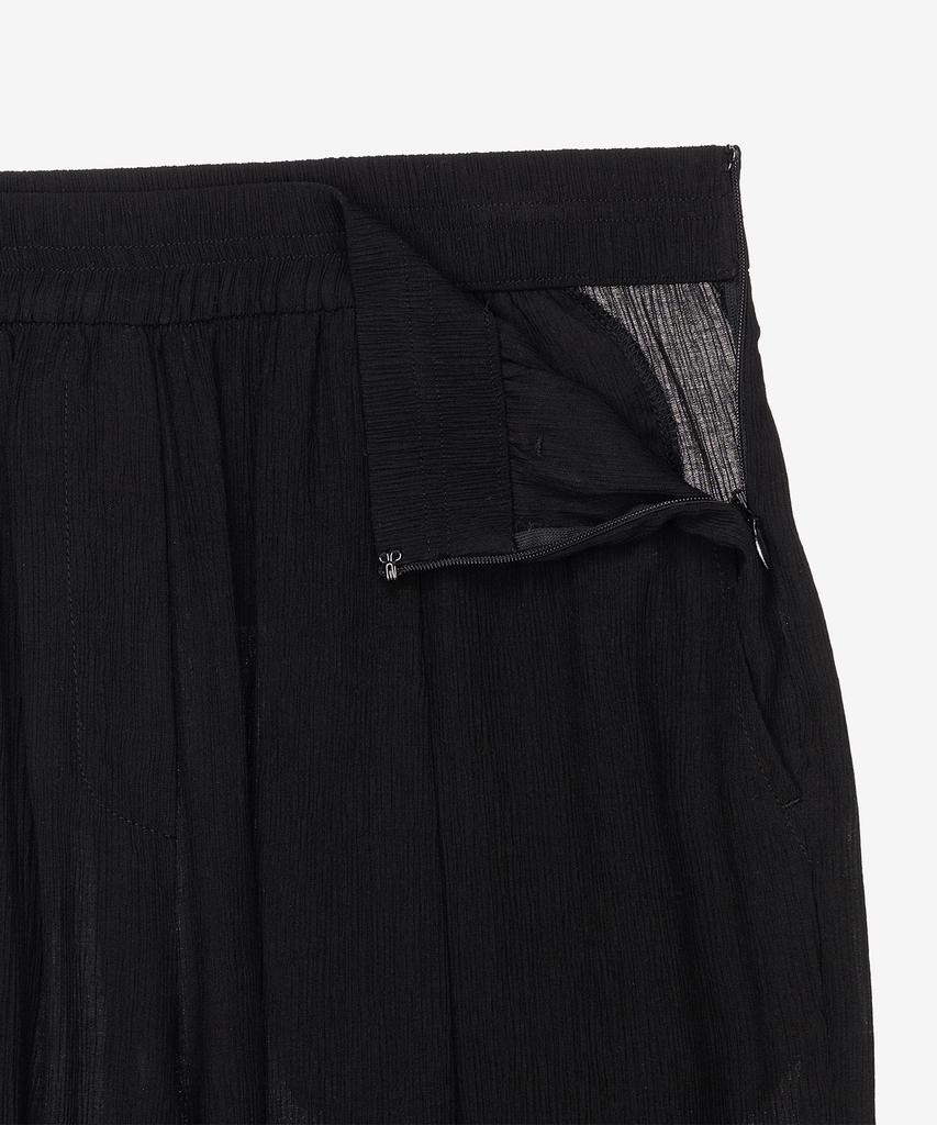 MIND BRIDGE WOMEN [W] Wide Pleated Fabric Full Elastic Waist Pants Mypt3216