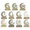 Moon Eid Mubaraks Moon LED Ornament Lights Ramadans Decoration for Home 2024 Kareem Muslims Islam Aid Party Home Decor