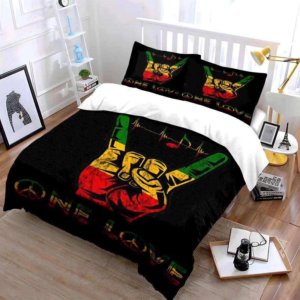 Multicolor Peace Hand Graphic. Bedding Sets Duvet Cover Sets Duvet Covers Pillowcases(1 * Duvet Cover 2 * Pillowcases Without Duvet Insert)