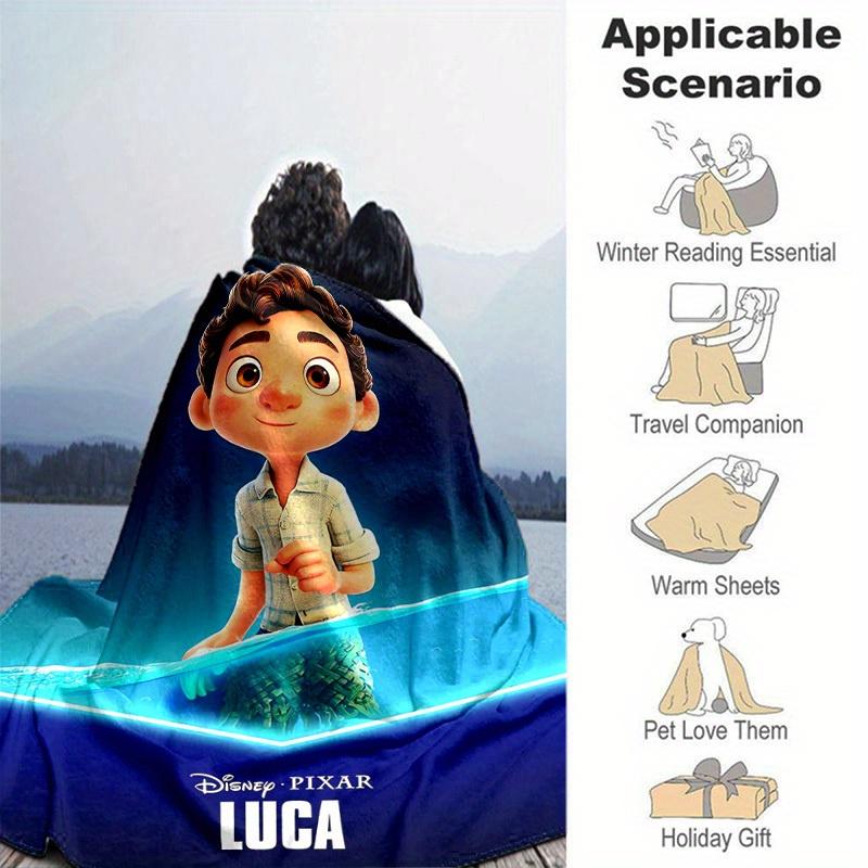 1pc, Disney Pixar Luca Inspired Home Decor Blanket Perfect for Couch, Bed, Travel, Camping, Car