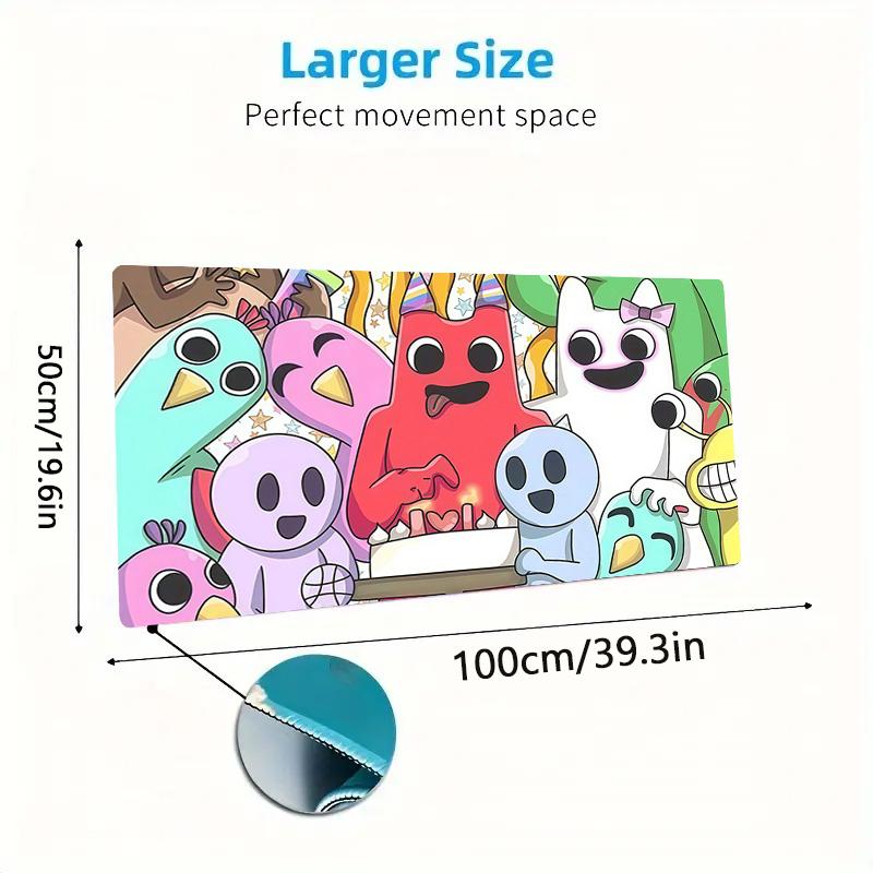 Garten of Banban Print Cushion Non-slip Laptop Tablet Big Mousepad XXL Mat Mini PC Playmat With Lock Edge