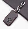 Leather Car Key Cover Case For Renault Clio Logan Megane 2 3 Koleos Scenic 3 Button Smart Card Skin Protector Accessories