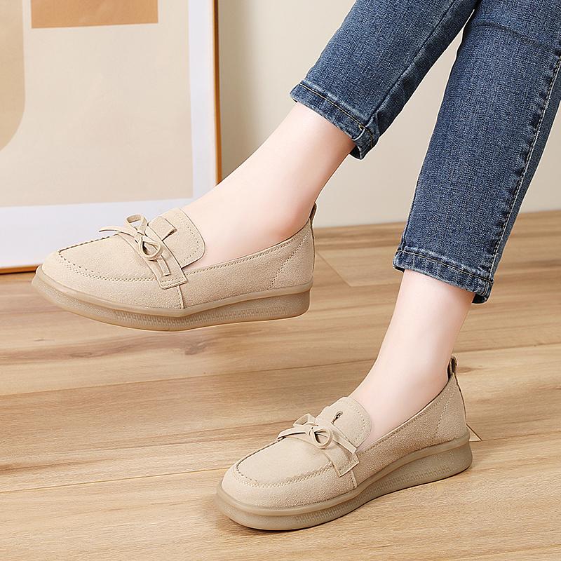 Damen Mokassins Fahrerschuhe Komfort Freizeit Krankenschwester Loafer Laufschuhe Sommer Braun Schwarz Schuhe Übergröße