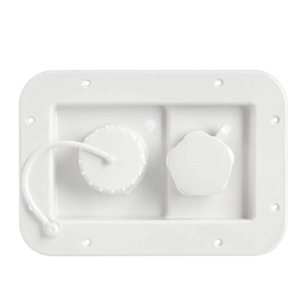 Inlet Built-in One-Way Check Valve Inlet For RV Dual Water-Inlet Gravity Fill Port With Pressure Relief Valve For Camper Parts