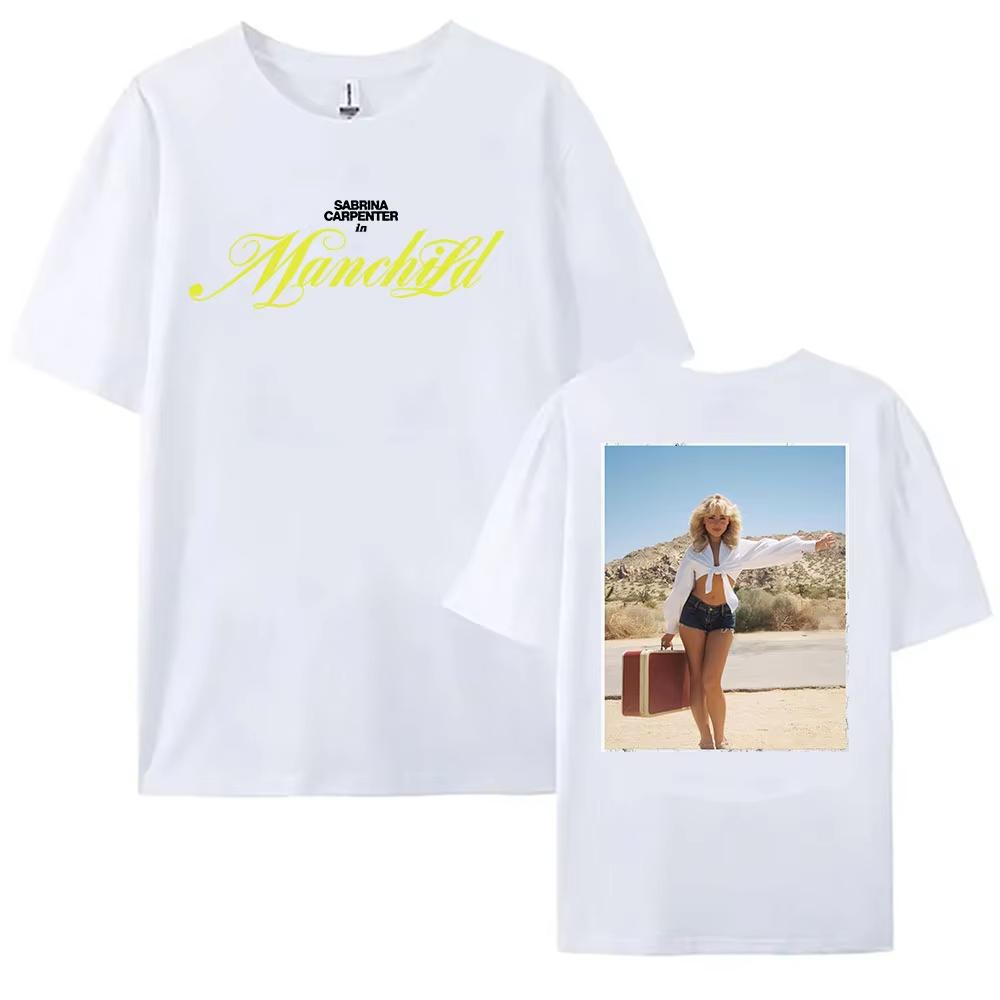 

Sabrina Carpenter Manchild Print T-shirt 2025 Fashion Singer Graphic Tshirts Short Sleeve Unisex Streetwear Summer Female Shirt 4XL