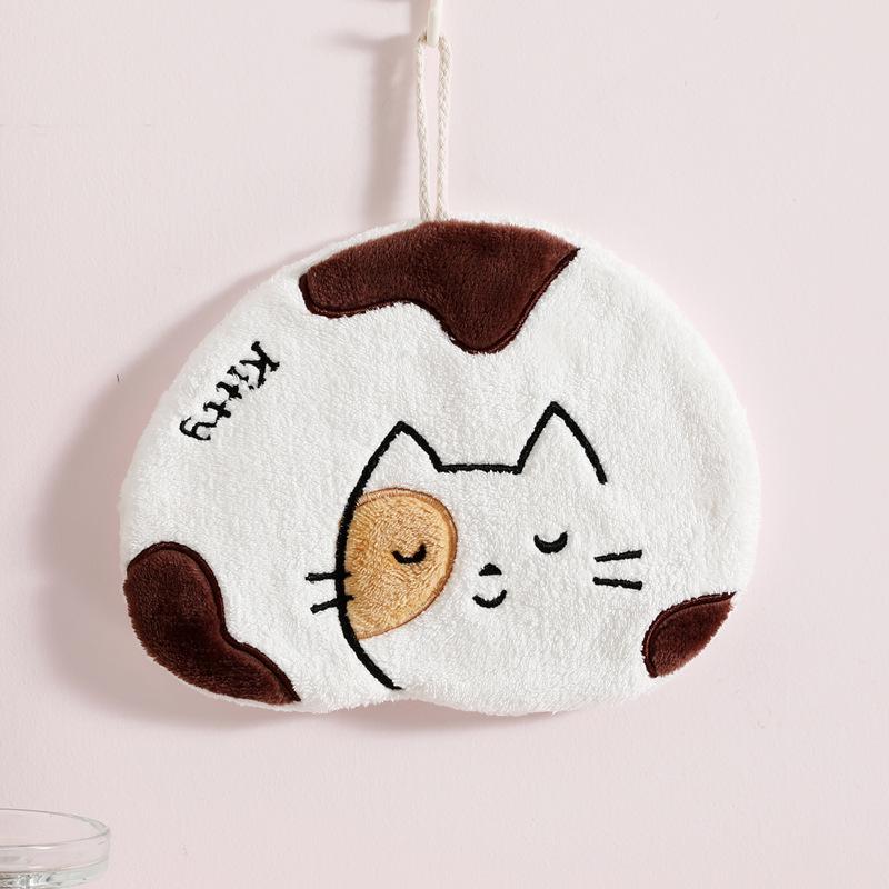 Hand Towel Can Be Hung Up Water Absorbing Quick Drying Household Bathroom Hand Towel Cartoon Hand Towel Quick Drying Multi Functional Towel