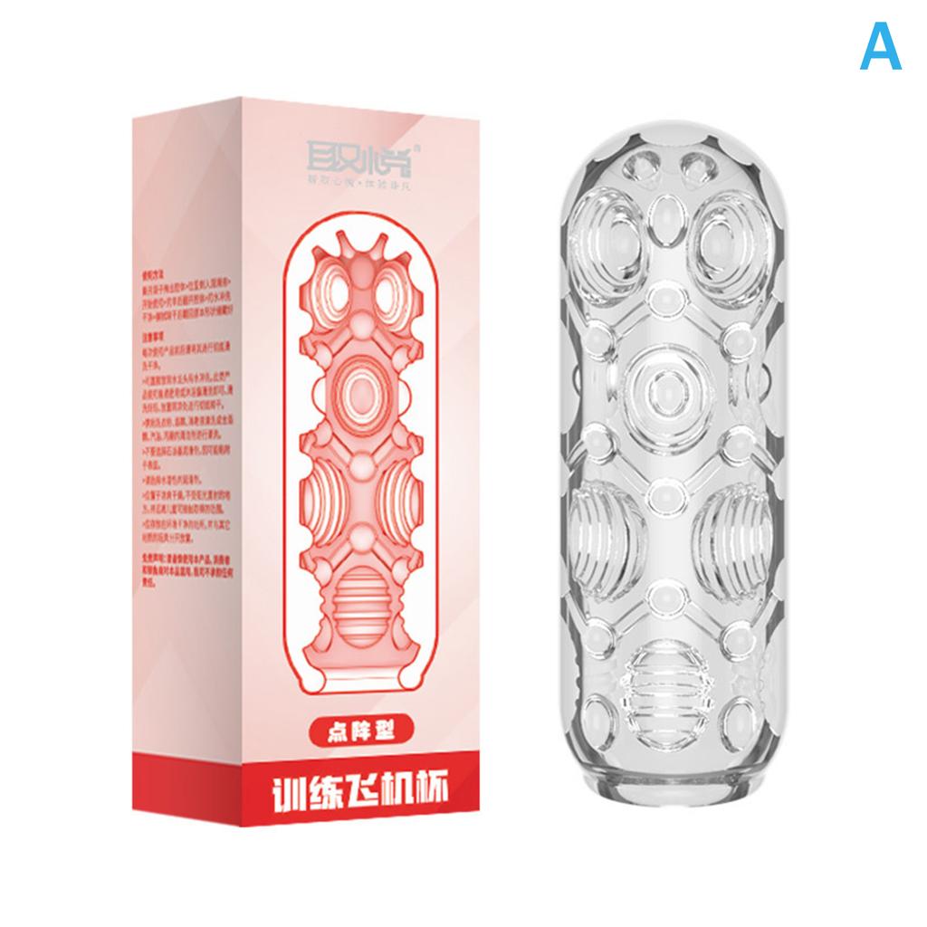 Masturbation Cup For Men Simulated Soft Vagina Transparent Adult Endurance Exercise Adult Vacuum Aircraft Cup Male Sex Toy